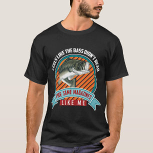 T-shirt Motif de poisson bar amusant Blague de magazines d