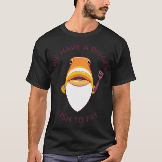 T-shirt motif de poisson combattant (Devant)
