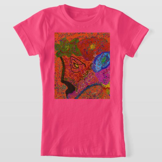 T-Shirt Motif de poisson multicolore (Poser)