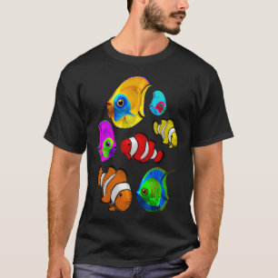 T-shirt Motif de poissons colorés tropicaux