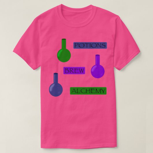 T-shirt Motif de potion et d'alchimie (Design devant)