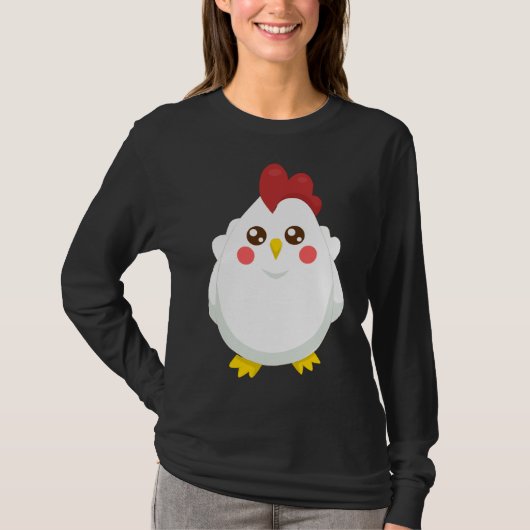 T-shirt motif de poulet (Devant)