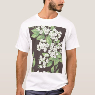 T-shirt Motif de printemps, branches vertes sans soudure.