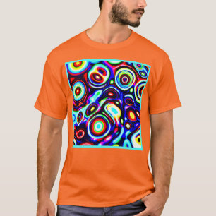 T-shirt Motif de pulse de Neon vibrant