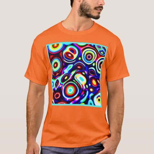 T-shirt Motif de pulse de Neon vibrant (Devant)