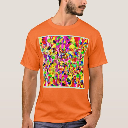 T-shirt Motif de spectre Abstrait coloré (Devant)