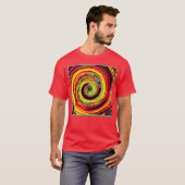 T-shirt Motif de spirale coloré (Devant entier)