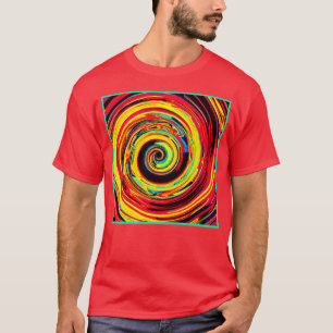 T-shirt Motif de spirale coloré