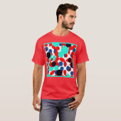 T-shirt Motif de style de lecture couleur dynamique (Devant entier)
