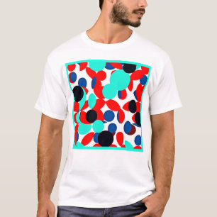 T-shirt Motif de style de lecture couleur dynamique