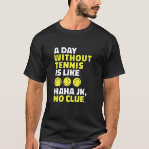 T-shirt Motif De Tennis Avec Tennis Disant Comme Un Tennis