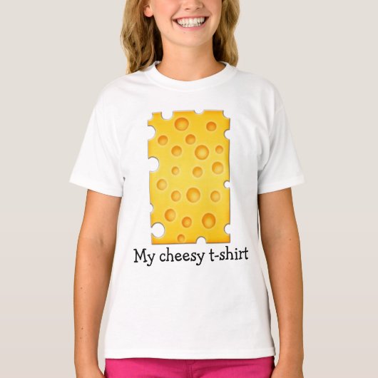 T-shirt Motif de texture au fromage suisse (Devant)