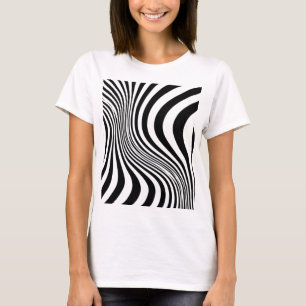 T-shirt Motif de texture d'impression de peau de zèbre