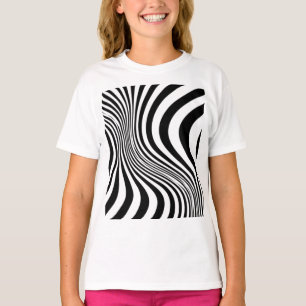 T-shirt Motif de texture d'impression de peau de zèbre