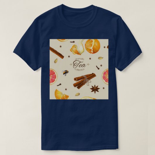 T-shirt Motif de thé aromatique Abstrait (Design devant)