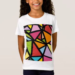 T-Shirt Motif de triangles colorés 3