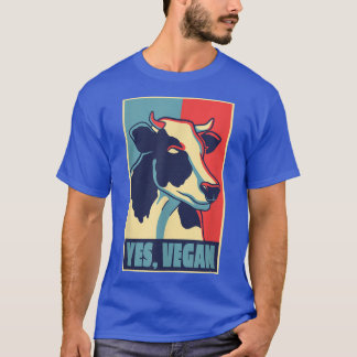 T-shirt Motif de vache pour végétalien équipe Herbivore T-