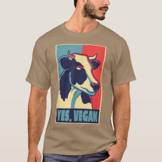 T-shirt Motif de vache pour végétalien équipe Herbivore vé