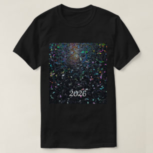T-shirt Motif de verre teinté abstrait iridescent