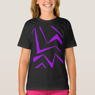 T-shirt motif de zigzag géométrique Abstrait, audacieux et