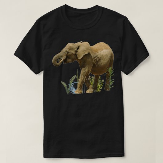 T-shirt Motif d'Elephants pour les fans africains (Design devant)