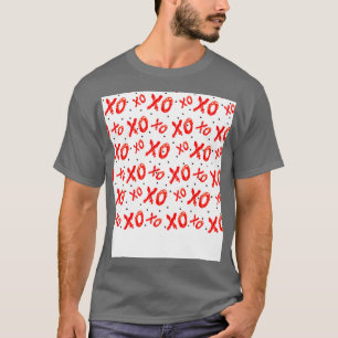 T-shirt Motif Des Baisers Et Des Embous Rouges