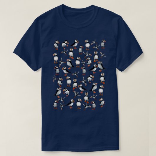 T-shirt Motif des pouffins (Design devant)