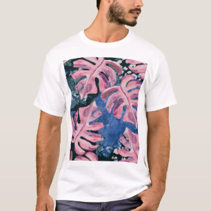 T-shirt Motif d'été de l'aquarelle Tropical Grunge