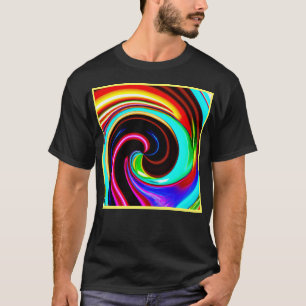 T-shirt Motif d'Imaginaire Spiral Vibrant