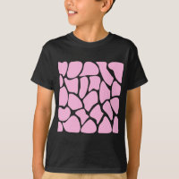 Motif d'impression de girafe dans le rose de
