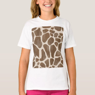 T-shirt Motif d'impression des points de girafe