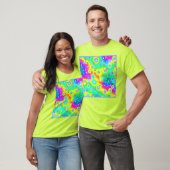 T-shirt Motif dynamique Neon Blaze (Unisexe)