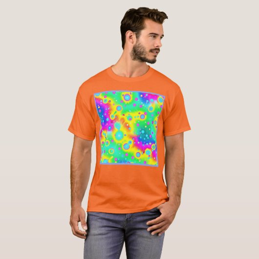 T-shirt Motif dynamique Neon Blaze (Devant entier)