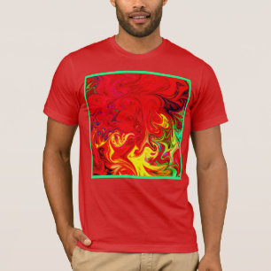 T-shirt Motif Éclat de Couleur Énergique