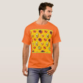 T-shirt Motif élégant à base de fruits néons (Devant entier)