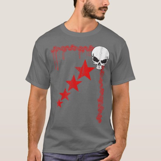 T-shirt Motif en costume/étoile (rouge) (Devant)