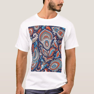 T-shirt Motif ethnique indien de la médaille Paisley.