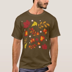 T-shirt Motif Feuilles d'automne