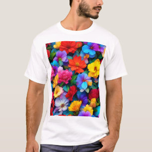 T-shirt Motif floral botanique multicolore - 75647