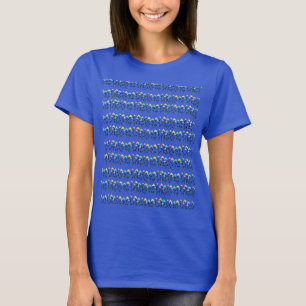 T-shirt Motif floral chic monogramme