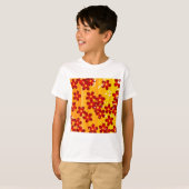 T-shirt Motif floral groovy rétro des années 70 (Devant entier)