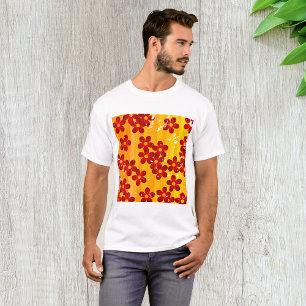 T-shirt Motif floral groovy rétro des années 70