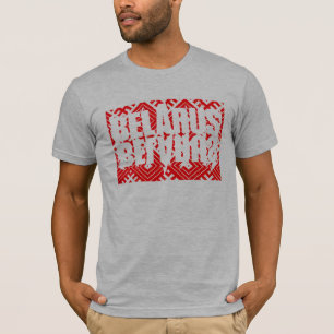 T-shirt Motif folklorique Biélorussie Б е л р а у с de d