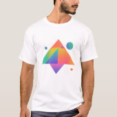 T-shirt Motif géométrique moderne en forme de néon (Devant)
