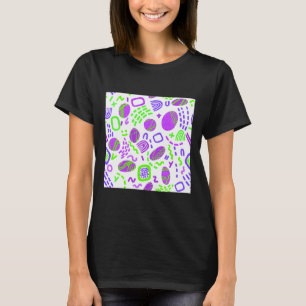 T-shirt Motif géométrique Tourbillonnant coloré Abstrait