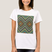 T-shirt Motif géométrique tribal Boho Ethnic Aztec (Devant)