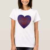 T-shirt Motif Gras Bleu Et Rouge (Devant)