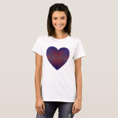 T-shirt Motif Gras Bleu Et Rouge (Devant entier)