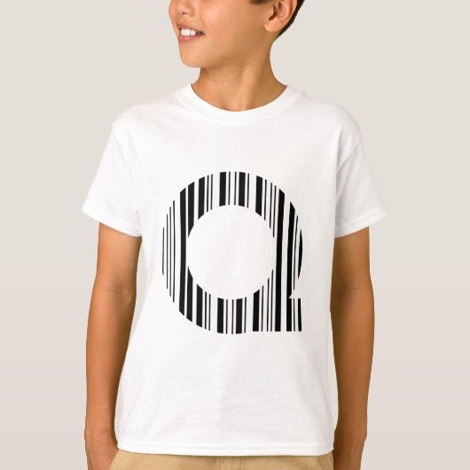 T-shirt Motif initial de code barres de CODE BARRES de la (Devant)