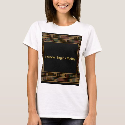 T-shirt Motif Kente or africain (Devant)